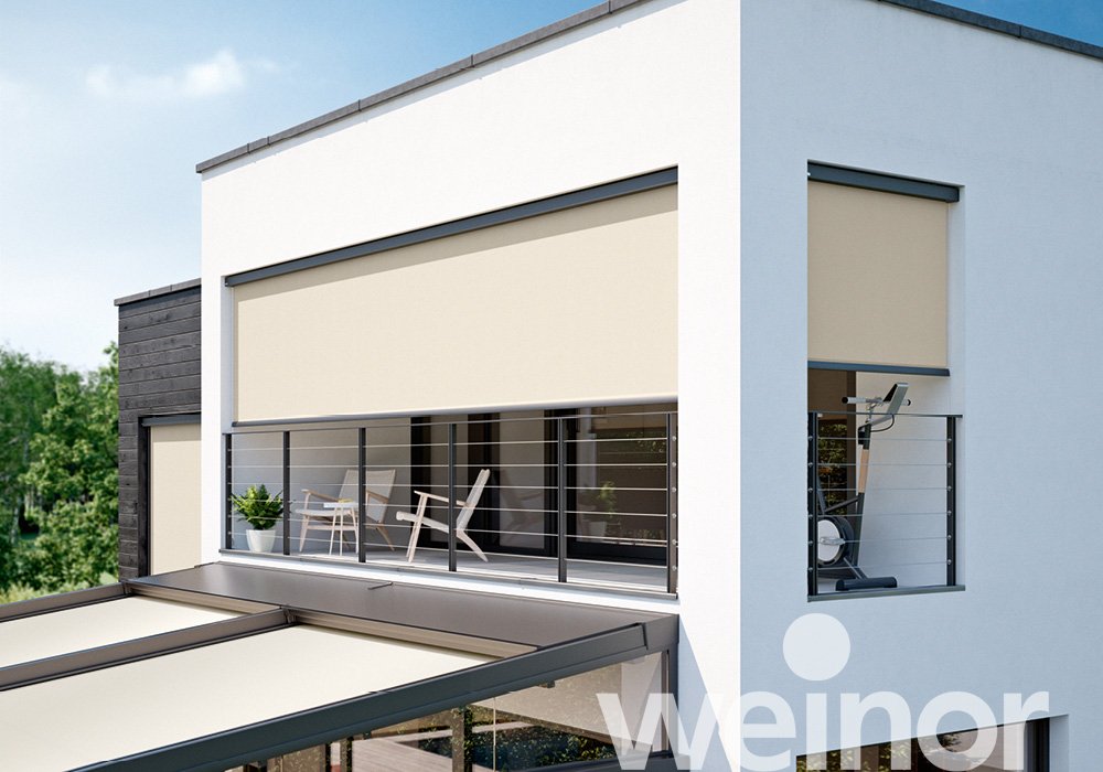 VertiTex II - Store vertical weinor Sur le balcon