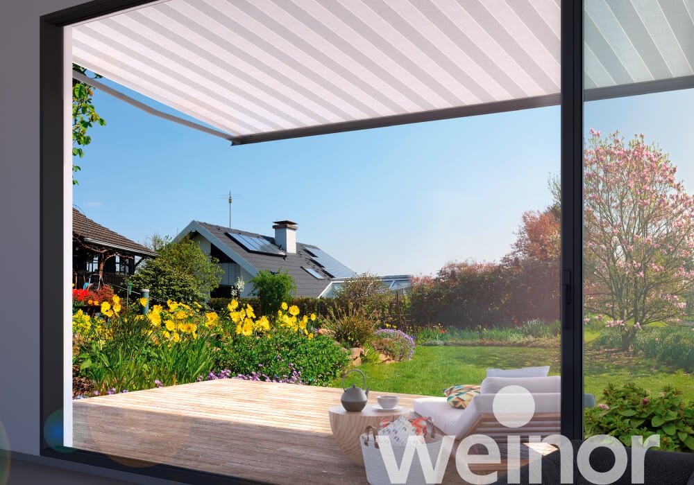 Store weinor Cassita II sans barre luminaire LED en option
