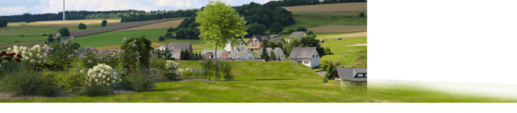 Paysage verdoyant avec des maisons, des arbres et des fleurs, sous un ciel ensoleillé. Paysage verdoyant avec des maisons, des arbres et des fleurs, sous un ciel ensoleillé.
