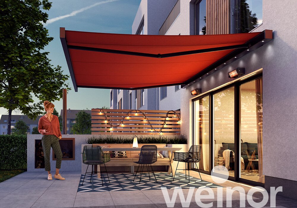 Store cassette weinor Smaila Avec spots LED