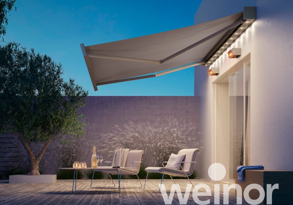 Store weinor Kubata avec LED intégrée