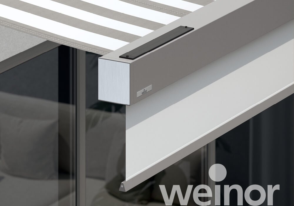 Store cassette weinor Smaila Gros plan, Avec Volant Plus