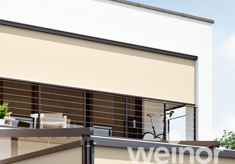 VertiTex II - Store vertical weinor Sur le balcon
