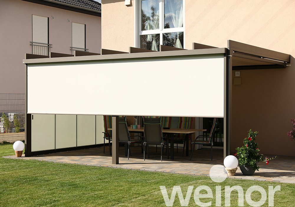 Toit de terrasse cubique en verre weinor Terrazza Pure