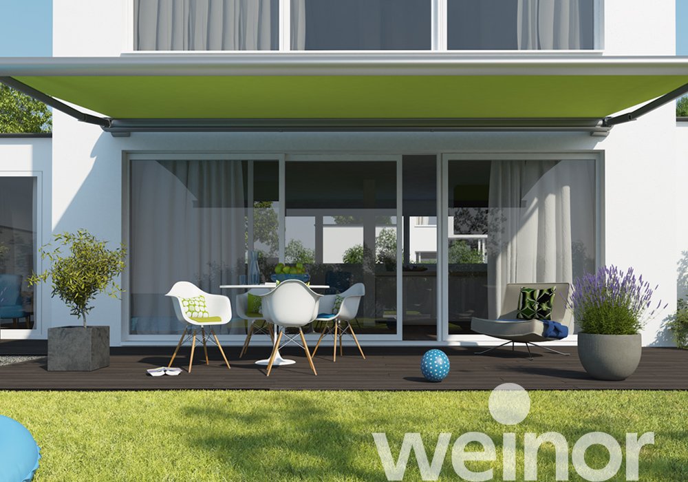 Store weinor Cassita II sans barre luminaire LED en option