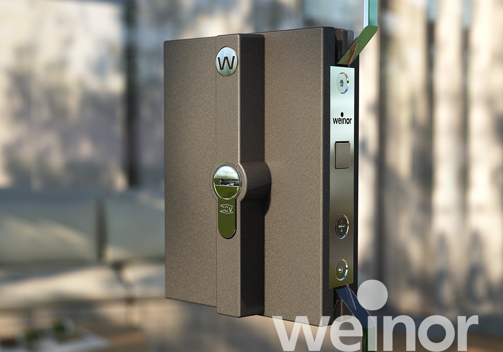 w17 easy La paroi coulissante en verre Close Up