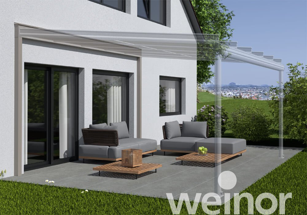 Raccord Mural Porteur en weinor Terrazza Originale avec Raccord Mural Porteur
