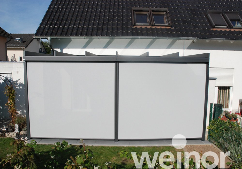 Toit de terrasse cubique en verre weinor Terrazza Pure