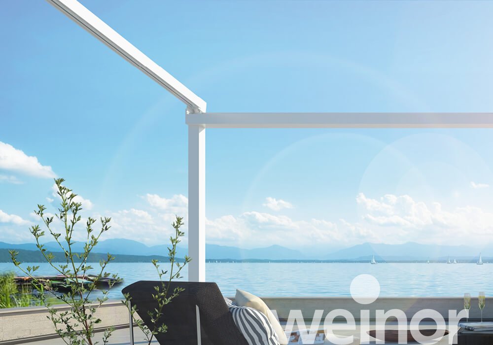 Store pergola weinor PergoTex II Fonctionnement au mur