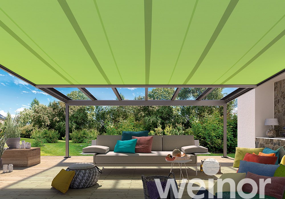 Toit de terrasse en verre weinor Terrazza Originale avec Sottezza