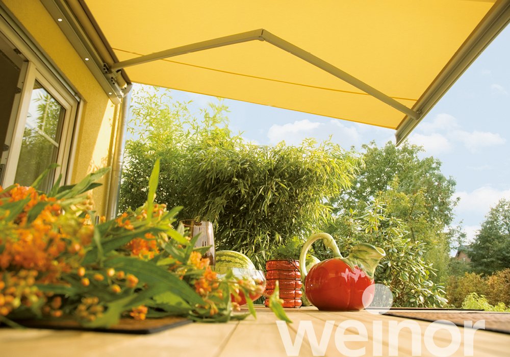 Store weinor Semina avec barre luminaire LED en option