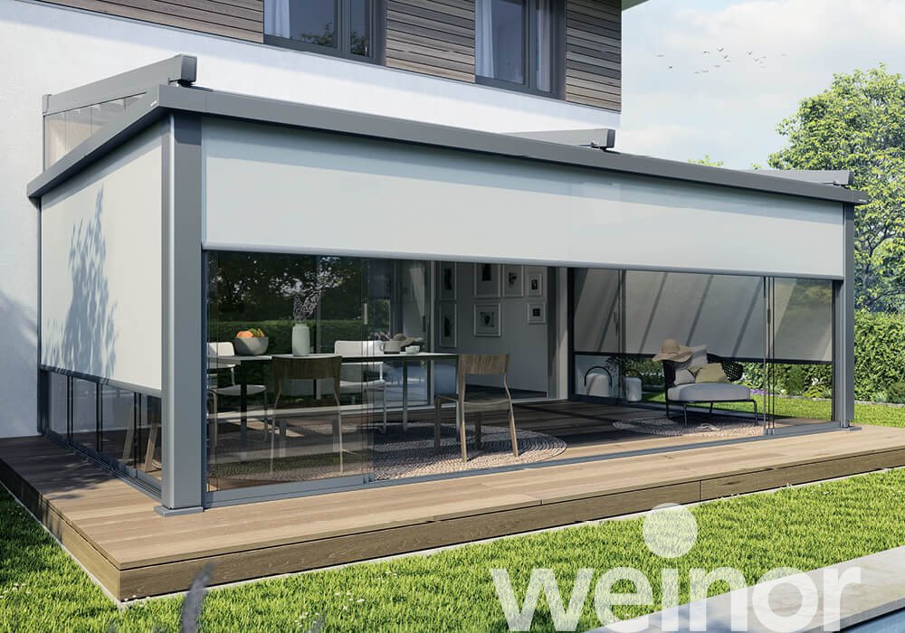 Store pergola weinor PergoTex II VertiPlus 