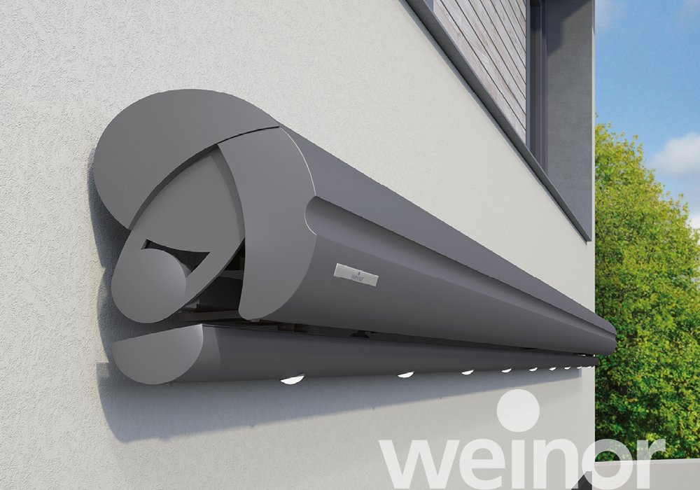 Store weinor Semina avec barre luminaire LED en option