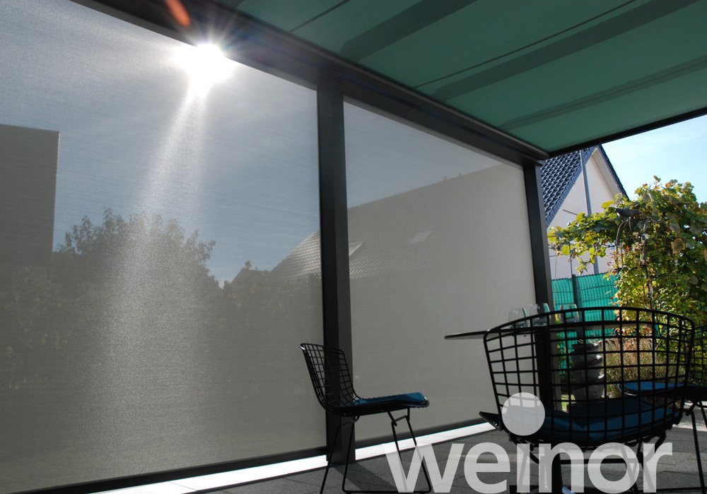 Toit de terrasse cubique en verre weinor Terrazza Pure