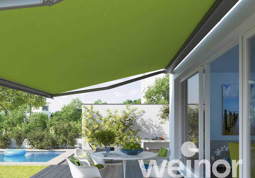 Store weinor Cassita II sans barre luminaire LED en option