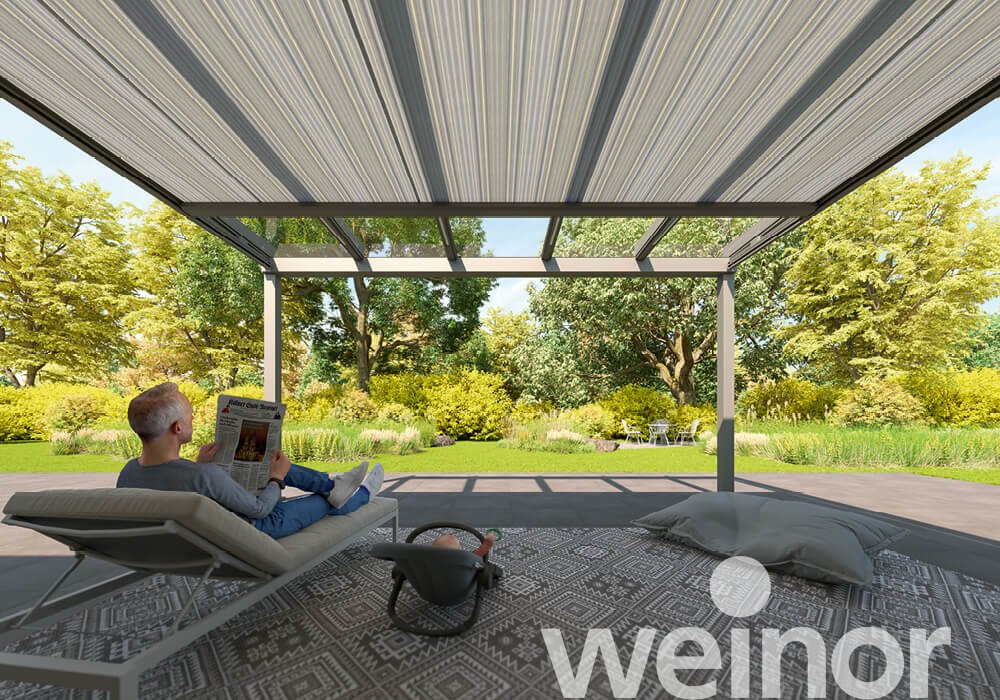 Store de véranda weinor Sottezza sans spots LED