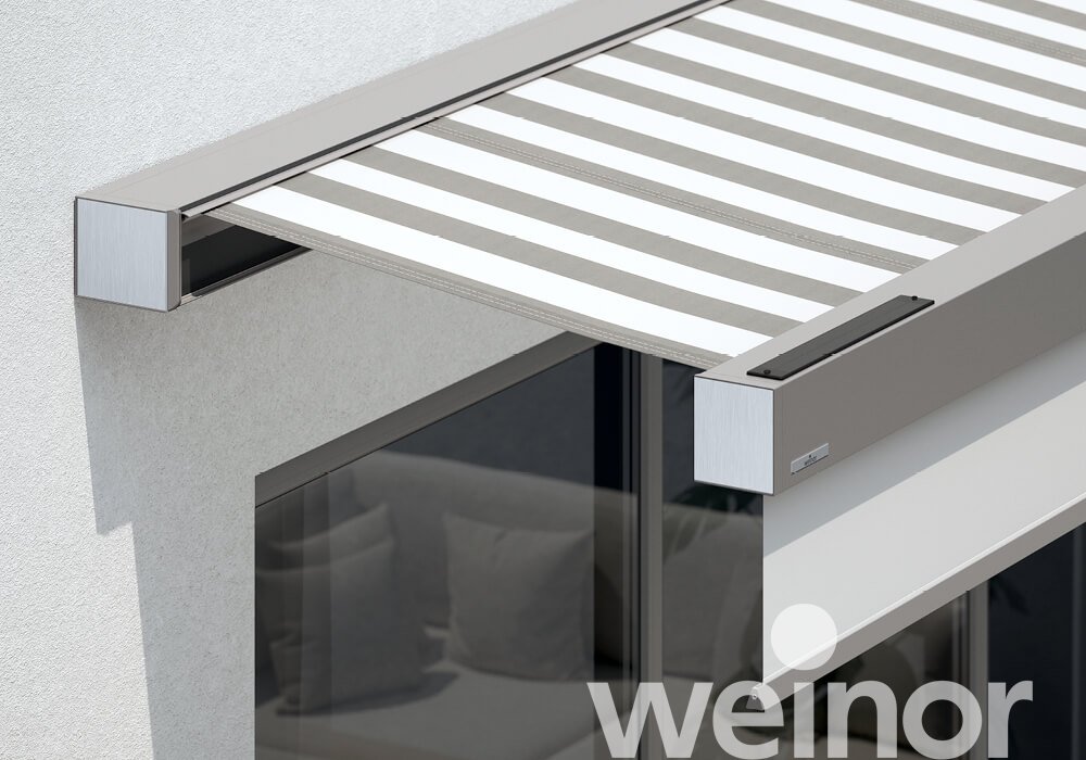 Store cassette weinor Smaila Gros plan, Avec Volant Plus 