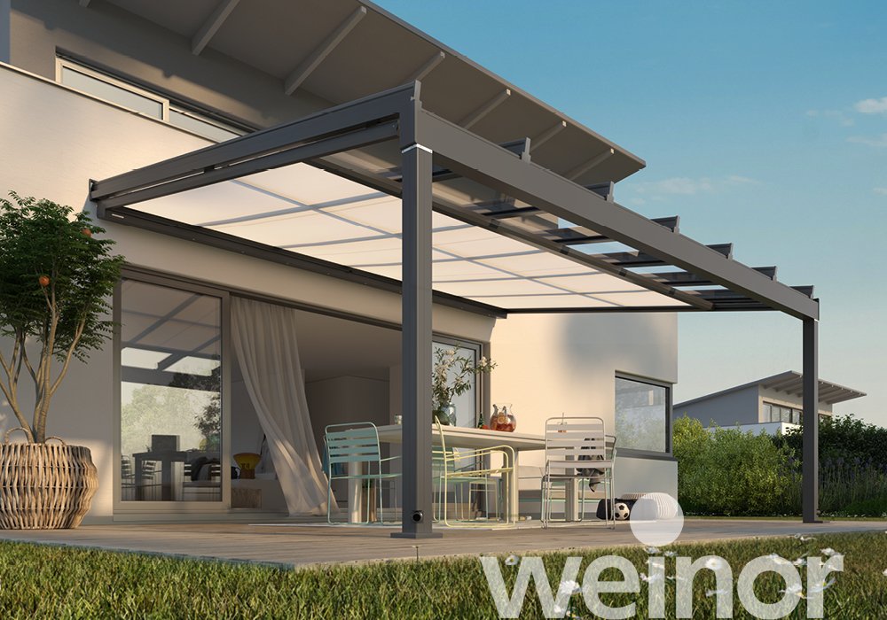 Toit de terrasse en verre weinor Terrazza Sempra