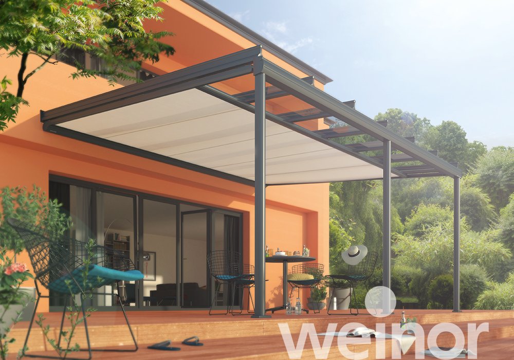 Store de véranda weinor Sottezza sans spots LED