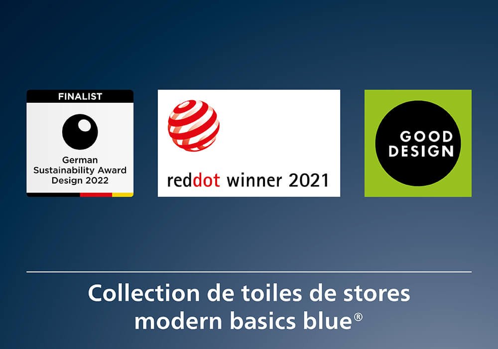Collection de toiles de stores modern basics blue®