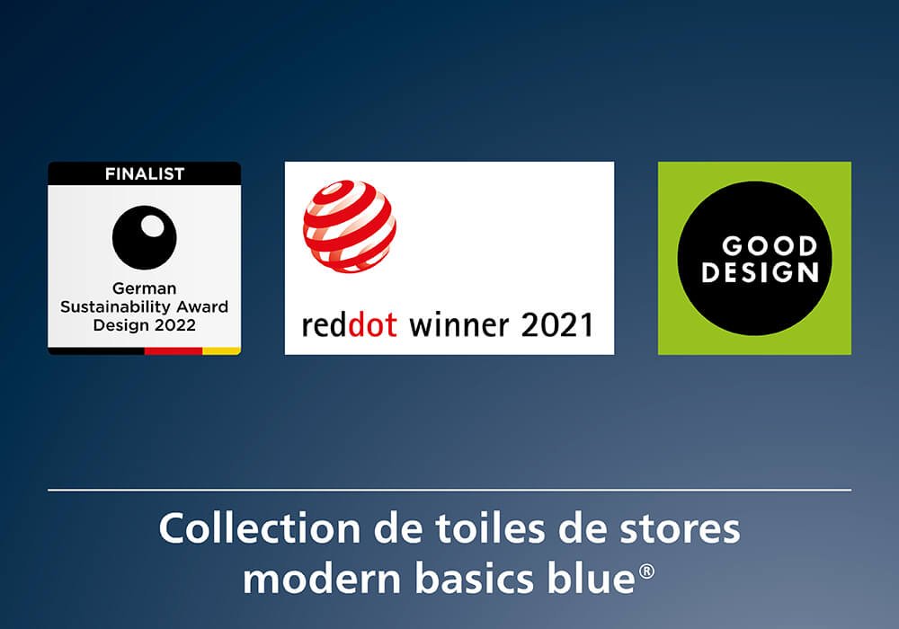 Collection de toiles de stores modern basics blue® Collection de toiles de stores modern basics blue®